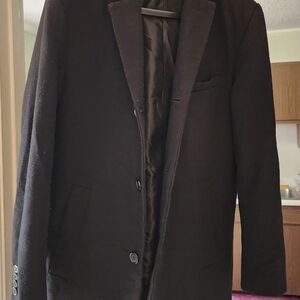 H&M Elegant Dark Suit Overcoat
